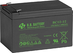 Акумулятор BB Battery BC12-12 12В 12Ач герметичний необслуговуваний (7 років)