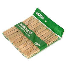 Прищіпки бамбукові Bamboo набір 20 штук