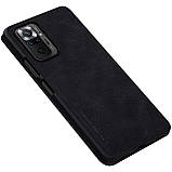Захисний чохол-книжка Nillkin для Xiaomi Redmi Note 10 Pro / 10 Pro Max Qin leather case Black Чорний, фото 7