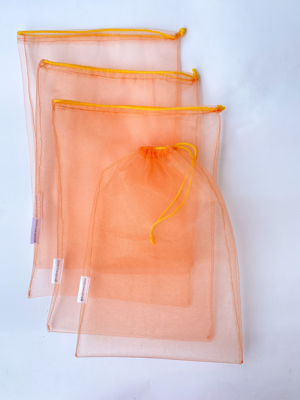 Купить Экомешочки набор 4 шт, фруктовки, многоразовые тканевые пакеты ...