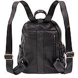 Рюкзак міський гладкій шкірі Vintage 20411 Чорний, фото 2
