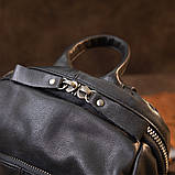 Рюкзак міський гладкій шкірі Vintage 20411 Чорний, фото 8