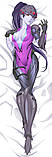 Дакiмакура 150 х 50 см  Widowmaker Фатальна вдова Overwatch Подушка зі знімною наволочкою обнімашка, фото 2