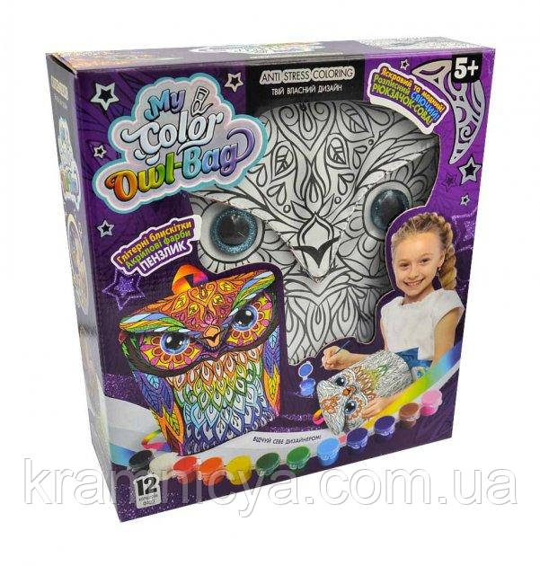 Рюкзачок-розмальовка My Color Owl-Bag Сова (COWL-01-01U)