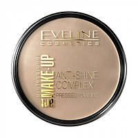 Пудра компактная Eveline Cosmetics Anti-Shine Complex минеральная матирующая с шелком, 14 г, №35 Golden Beige