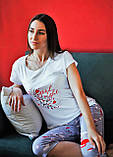 Комплект жіночий домашній бріджи і футболка, виробництво Україна, фото 2