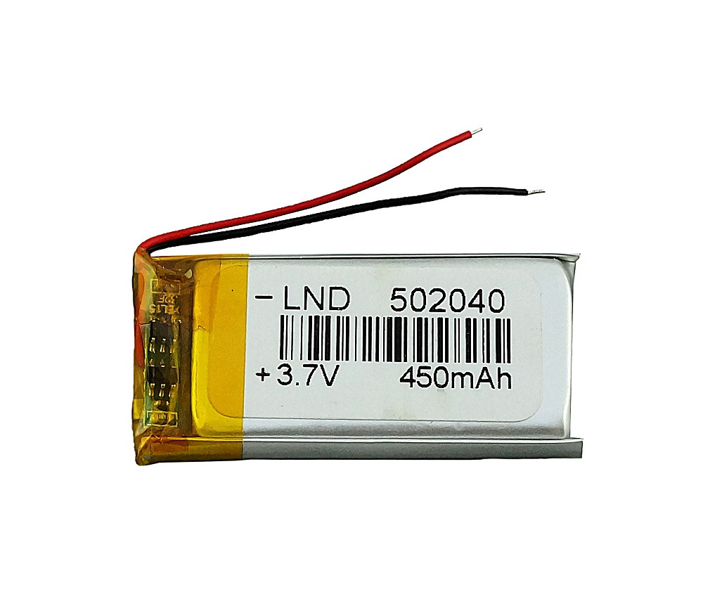 Акумулятор літій-іонний 450mAh 3.7 v 502040 для MP3 плеєрів, гарнітури, відеореєстраторів