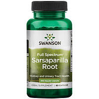 Корень сарсапарели, Swanson, Sarsaparilla Root, 450 мг, 60 капсул