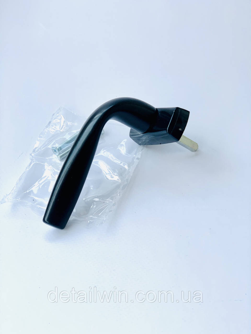 Ручка оконная для металлопластикового окна алюминиевая Stublina 1036 черная, 40 мм штифт - фото 5 - id-p1431020105