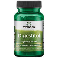 Комплекс пищеварительных ферментов Диджеститол, Digestitol, Swanson, 60 капсул