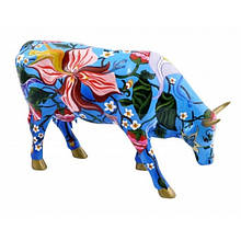 Колекційна статуетка Корова яскраво прикрашена буйним цвітінням "Birtha" Size L