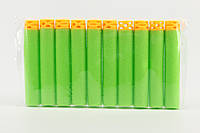 Патроны для Нерф с мягким ячеистым наконечником (10 шт) Зеленые
