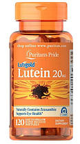Лютеїн для очей Puritan's Pride Lutein 20 mg 120 капс гел, фото 2