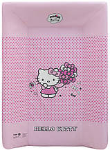 Пеленальная дошка Maltex жорсткий з узголів'ям 50х70 см hello kitty, рожевий
