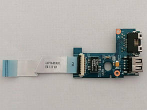 Б/В Плата LAN/USB для ноутбука Lenovo V570 V575 B570 B575 Z570 Z575 (55.4IH06.011), фото 4