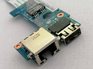 Б/В Плата LAN/USB для ноутбука Lenovo V570 V575 B570 B575 Z570 Z575 (55.4IH06.011), фото 1