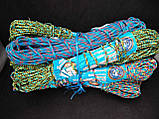 Мотузка білизняна шнур жорсткий 3.5 мм*20 м зебра, фото 2