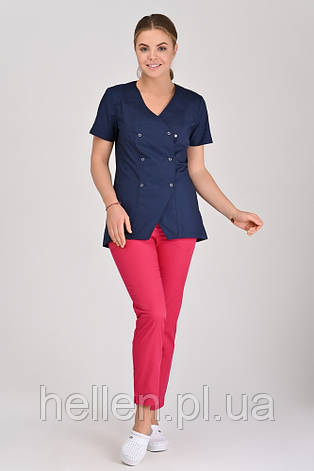 Штани медичні 7/8 малина, фото 1