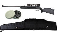 Пневматична гвинтівка Air Rifle LB600 + приціл 4х20 + кулі Oztay 0,51 + чохол