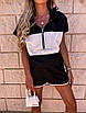 Оригинальный женский летний костюм на лето шорты и кофточка с коротким рукавом, фото 6