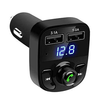 Bluetooth модулятор в машину CAR X8 BT / ФМ Модулятор / ФМ Трансмітер з блютуз / Блютуз модулятор