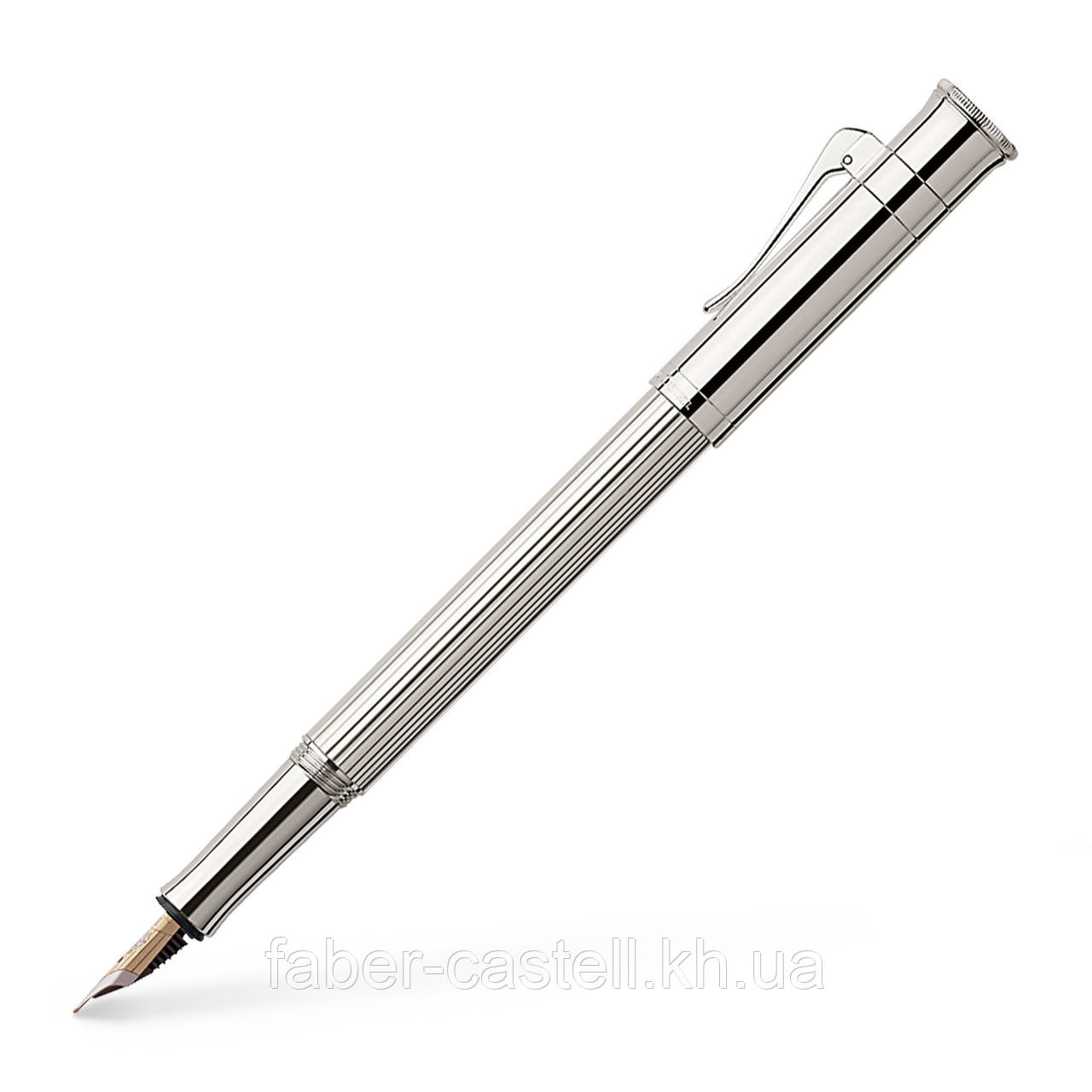 Ручка перова Graf von Faber-Castell Fountain pen Platinum-plated з колекції Classic, перо М, 145560