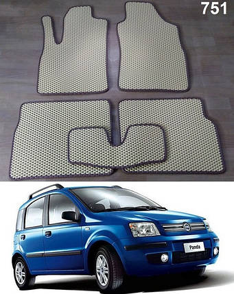Килимки ЄВА в салон Fiat Panda '03-12, фото 2