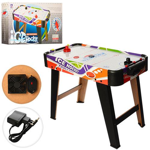 Настільна гра ZC 3003+2 аерохокей, дерев'яний, на ніжках, бат., кор., 74-37-54 см., фото 1