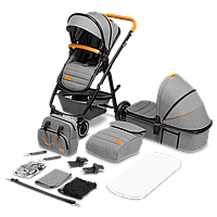 Універсальна коляска 2 в 1 Lionelo AMBER GREY STONE