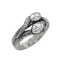 Серебряное кольцо "Амфисбена змея "