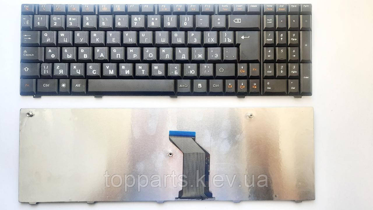 Клавіатура для ноутбуків Lenovo IdeaPad G560, G565 Series черная (наклейки!) RU/US