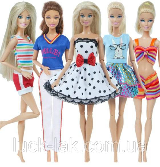 Одяг для ляльки Барбі набір 5 шт., для ляльок 1/6 для Блайз Рейнбоу Reinbow №4, фото 1