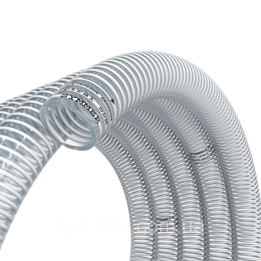 Гофрована труба(гофра) ПВХ SYMMER Spiral SSM ∅ 40.0х4.0 мм ПВХ-АЖ