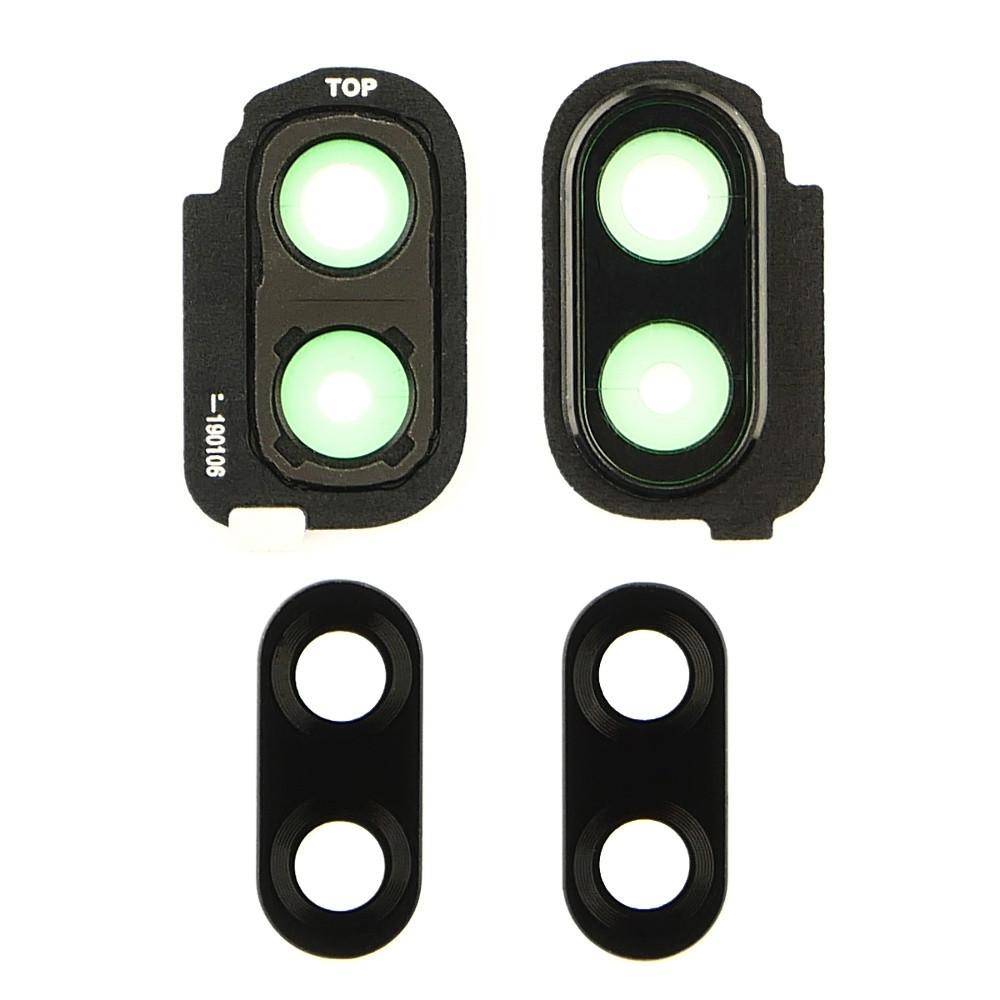 Скло камери для Samsung M205 Galaxy M20 (2019) з рамкою (Чорне) Оригінал Китай, фото 1