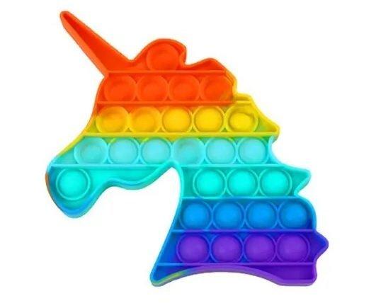 Антистрес сенсорна іграшка Pop It Нескінченна пупирка антистрес Єдиноріг, фото 1
