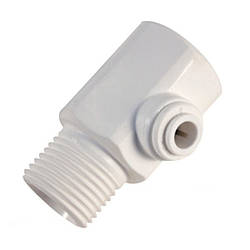 Врізка 1/2 - американка, 1/4 трубка JG (пластикова)