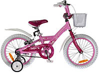 Детский велосипед для девочек 16' Comanche Fly W16 8", розовый-белый