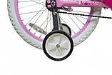 Дитячий велосипед для дівчаток 16' Comanche Fly W16 8", рожевий-білий, фото 4