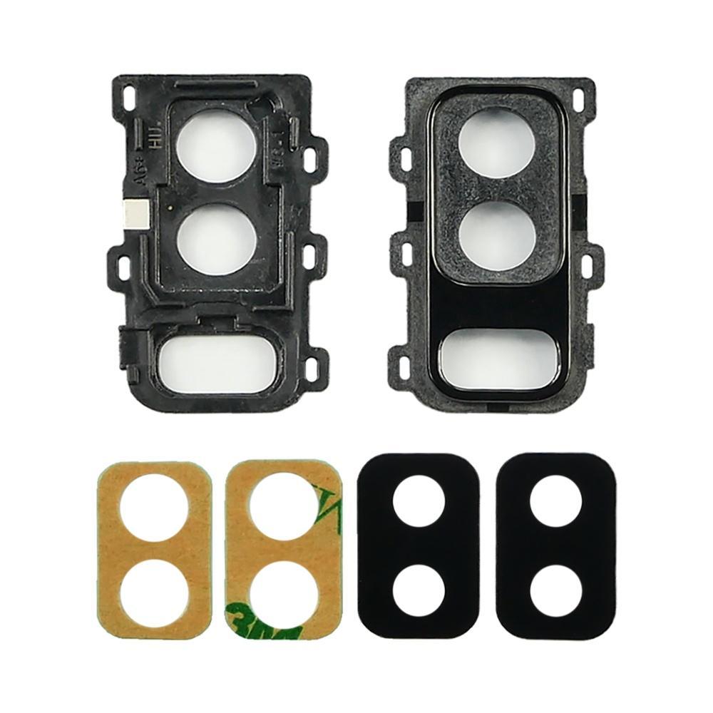 Скло камери для Samsung A605 Galaxy A6 Plus (2018) з рамкою (Чорне) Оригінал Китай, фото 1