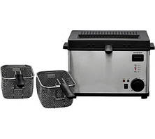 Фритюрниця Silver Crest SEF3 2000 C2 4л, сріблясто-чорна