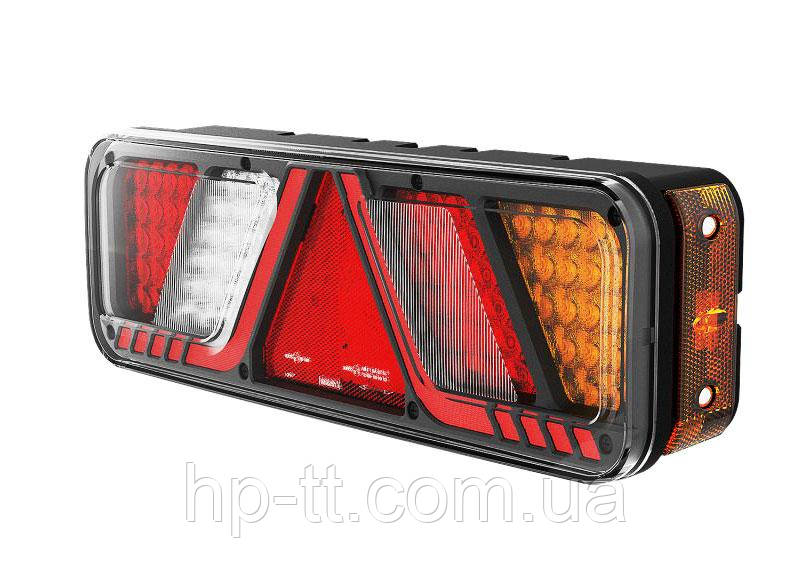 Ліхтар задній світлодіодний універсальний правий Fristom 6 функцій FT-700-066 P LED AMP 7PIN