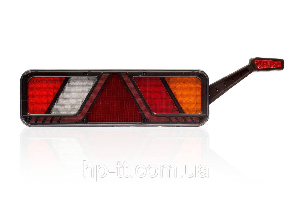 Ліхтар задній світлодіодний універсальний правий Fristom 6 функцій FT-700-146 P LED AMP 7PIN