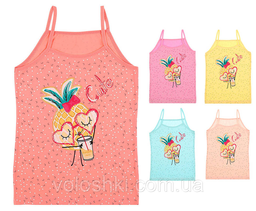 Майка для дівчинки широка бретель DONELLA, фото 1