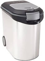 Контейнер для сухого корму Curver 35 л 12 кг (03905) сріблястий, для котів і собак