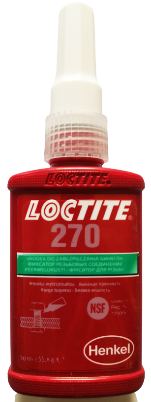 Loctite 270 — новий фіксатор різьби високої міцності 50 мл.