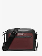 Сумка Michael Kors Hudson Two-Tone Leather Camera Bag Crimson/Blk (33F0LHDM2T)