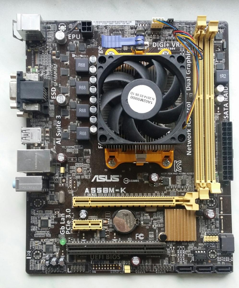 ПОТУЖНИЙ ІГРОВИЙ 4ьох ЯДЕРНИЙ Комплект AMD - ТОПОВИЙ ПРОЦЕСОР A10-5700 ( 4 ЯДРА по 3,4-4,0 GHZ )+ Плата ASUS sFM2, фото 1