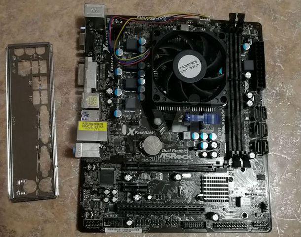 ІГРОВИЙ 4ьох ЯДЕРНИЙ ПОТУЖНИЙ Комплект AMD - ТОПОВИЙ ПРОЦ A10-5700 (4 ЯДРА по 3.4-4.0 GHZ) + Плата ASRock FM2A75M