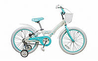Детский велосипед для девочек 20' Comanche Florida Fly W20 9", белый-бирюзовый