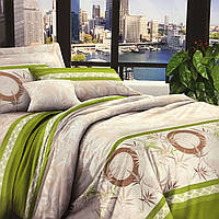 Бязевий комплект постільної білизни євро розмір 200 см/220 см